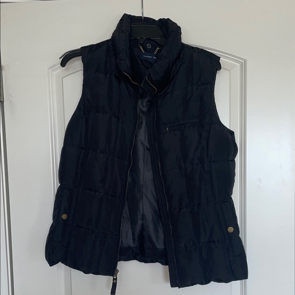 Land’s End Midnight Quilted Vest - Picture 1 of 5